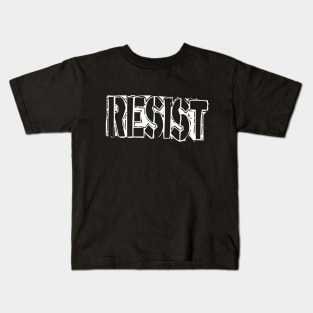 Punk - RESIST white Kids T-Shirt